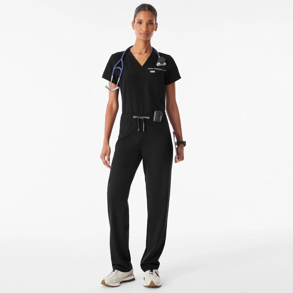 Figs Yola Bundle of 2 Scrub Pants Size XXL Tall TW2000T Black Medical Dental EUC